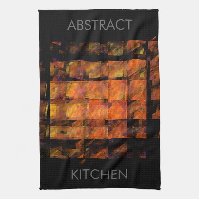 The Wall Abstract Geometric Fire Art Modern Towel (Vertical)
