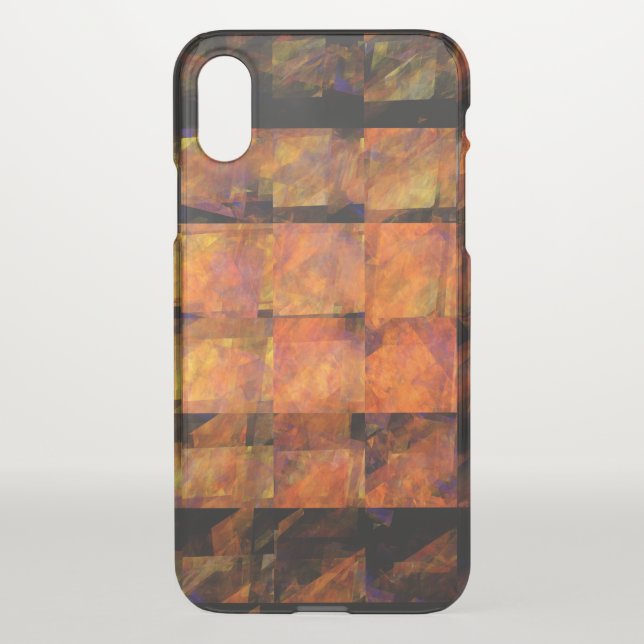 The Wall Abstract Geometric Fire Art Modern Uncommon iPhone Case (Back)