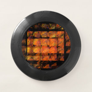 The Wall Abstract Geometric Fire Art Modern Wham-O Frisbee