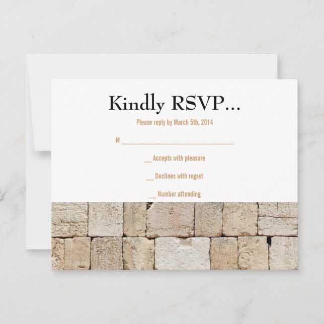 THE WALL Bar Bat Reply Card (Front)