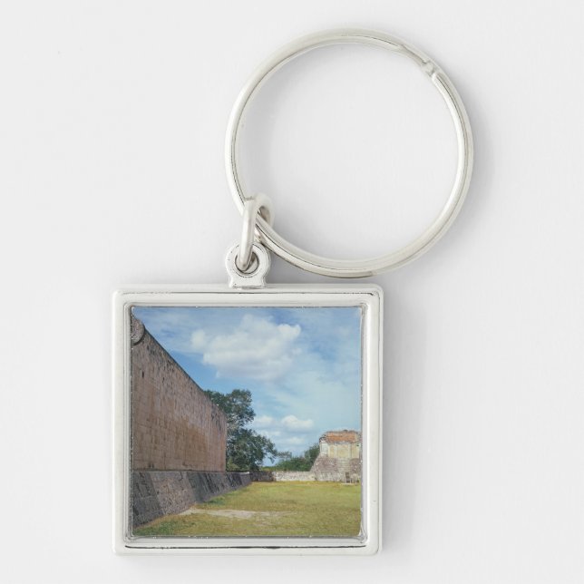 The wall of the Ball Court Keychain (Front)