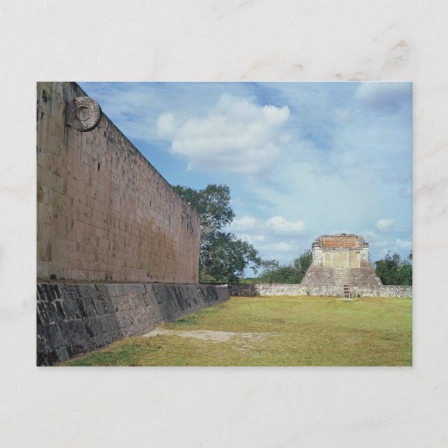 The wall of the Ball Court Postcard (Front)