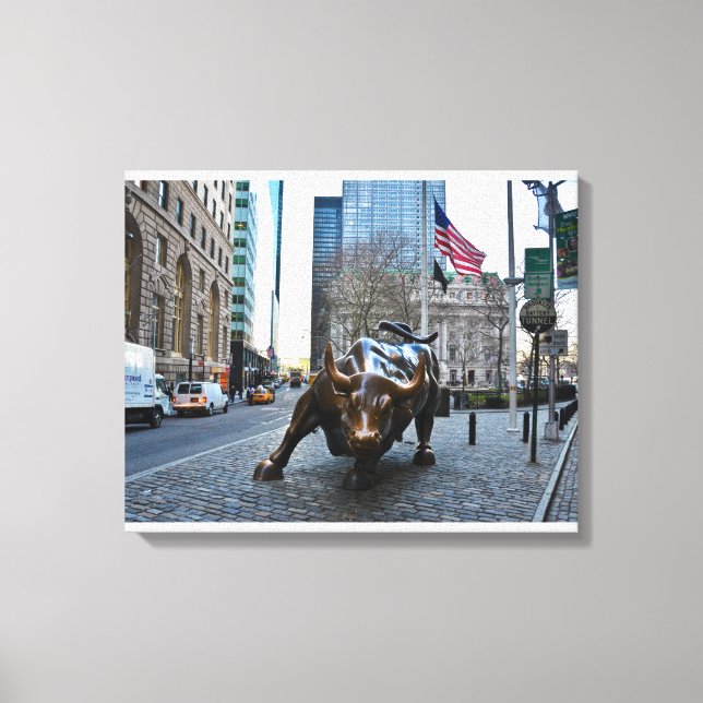 "The Wall Street Bull" Canvas Print (Front)