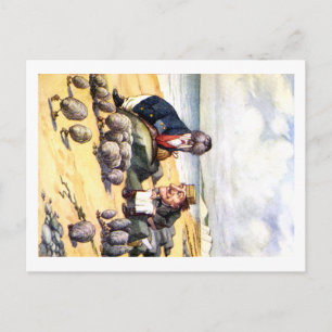 THE WALRUS AND THE CARPENTER IN WONDERLAND POSTCARD