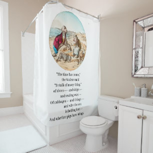The Walrus said to the Carpenter  Shower Curtain