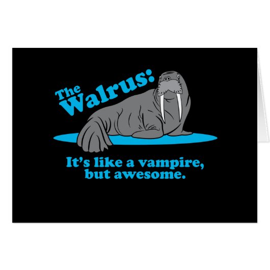 The Walrus Vampire Cards (Front Horizontal)