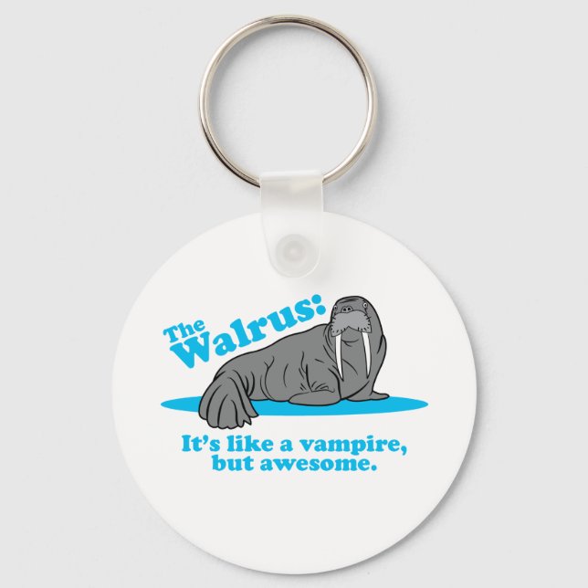 The Walrus Vampire Keychain (Front)