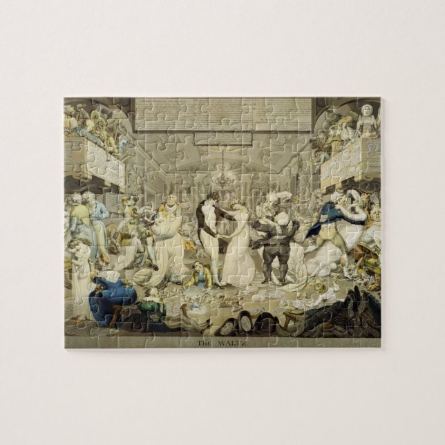 The Waltz (coloured engraving) Jigsaw Puzzle (Horizontal)