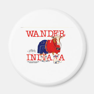 The Wander Indiana Cow Magnet