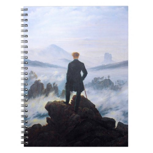 The Wanderer Above Sea Fog Caspar David Friedrich Notebook