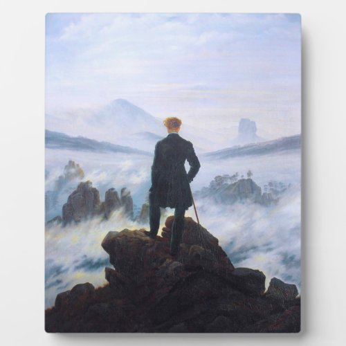 The Wanderer Above Sea Fog Caspar David Friedrich Plaque