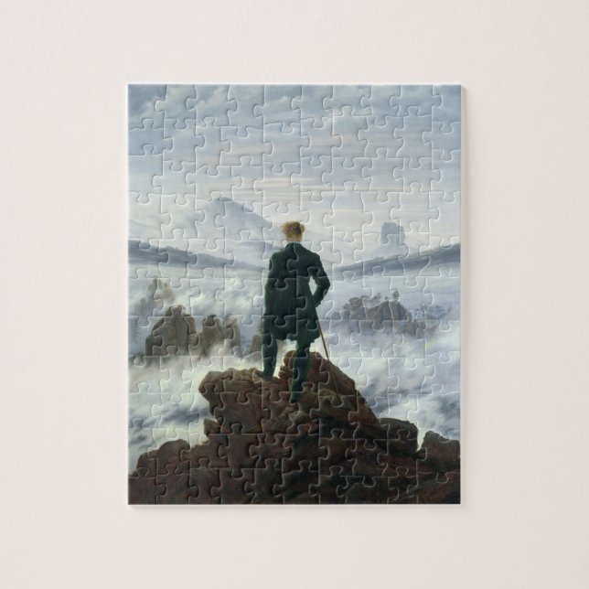 The Wanderer above the Sea of Fog, 1818 Jigsaw Puzzle (Vertical)