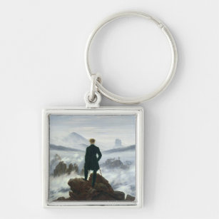 The Wanderer above the Sea of Fog, 1818 Keychain