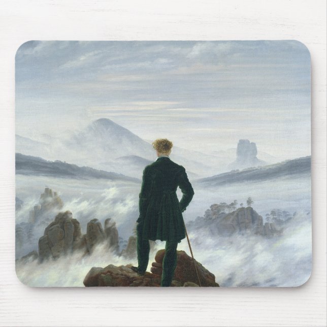 The Wanderer above the Sea of Fog, 1818 Mouse Pad (Front)