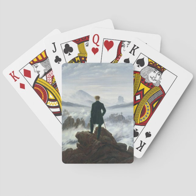 The Wanderer above the Sea of Fog, 1818 Poker Cards (Back)