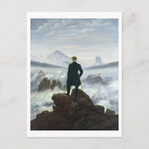 The Wanderer above the Sea of Fog 1818 Postcard