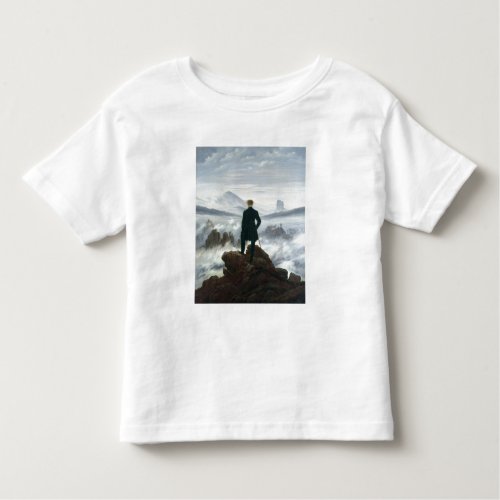 The Wanderer above the Sea of Fog 1818 Toddler T_shirt