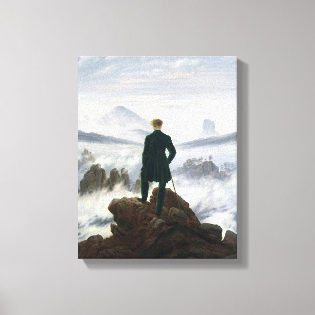 The Wanderer above the Sea of Fog Canvas Print (Front)