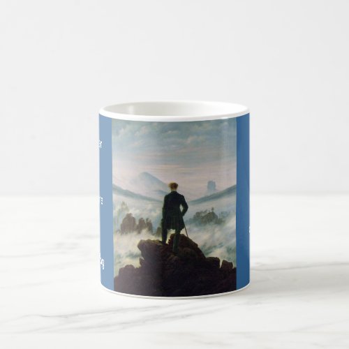 The wanderer above the sea of fog coffee mug