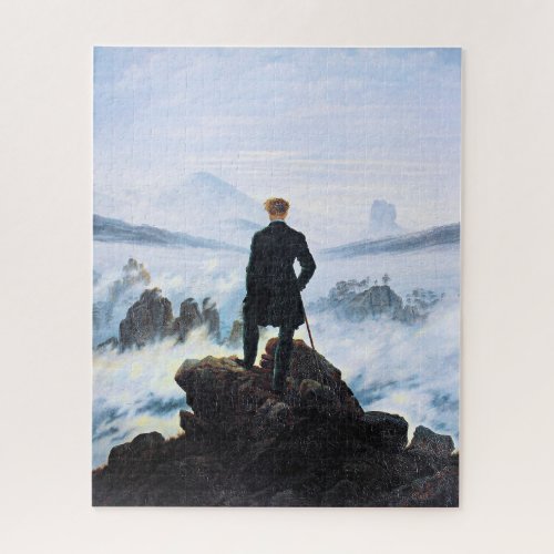 The Wanderer Above the Sea of Fog fine art Jigsaw Puzzle