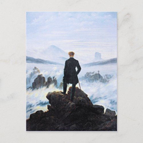 The Wanderer Above the Sea of Fog fine art Postcard