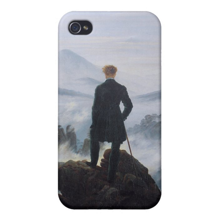 The wanderer above the sea of fog covers for iPhone 4