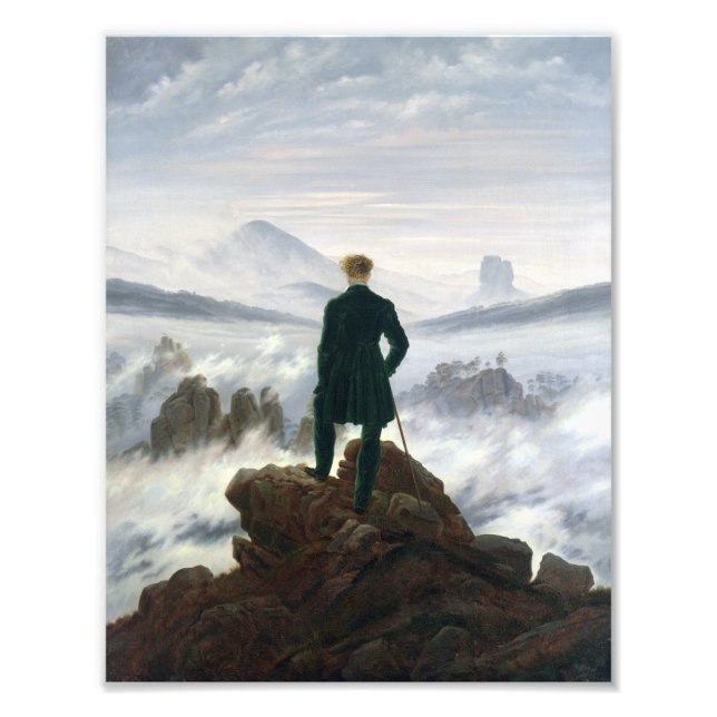 The Wanderer above the Sea of Fog Photo Print (Front)