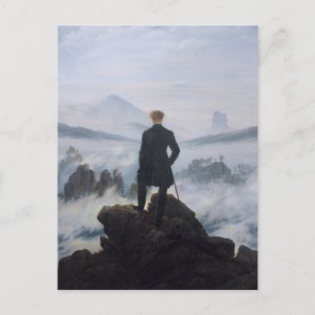 The Wanderer Above The Sea Of Fog Postcard by masterpiece_museum at Zazzle
