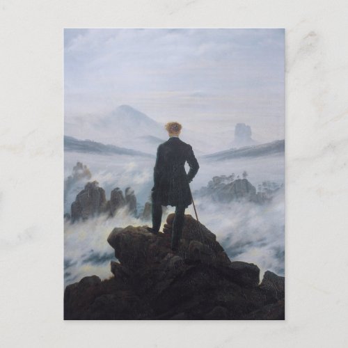 The Wanderer above the sea of fog Postcard