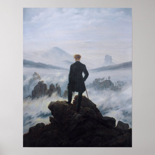 The wanderer above the sea of fog poster (Front)