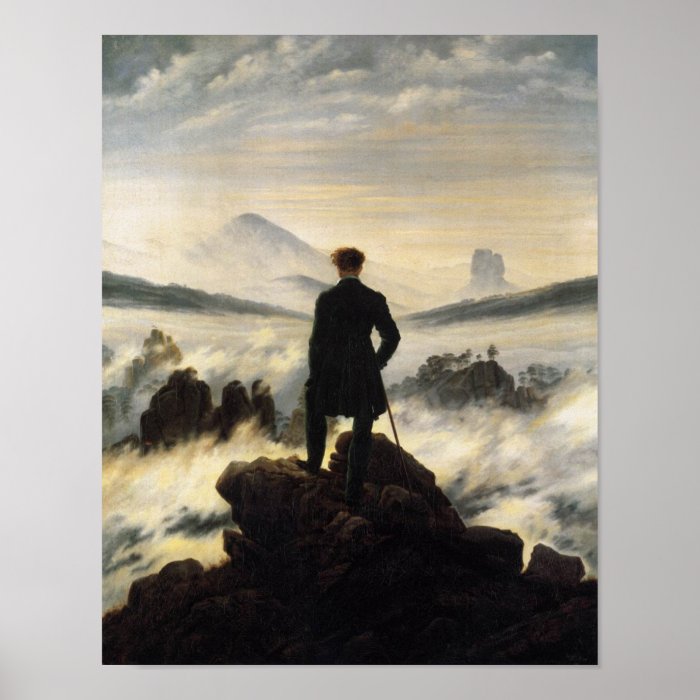 The Wanderer Above the Sea of Fog Posters