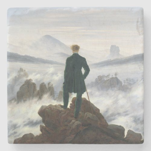 The Wanderer above the Sea of Fog Stone Coaster