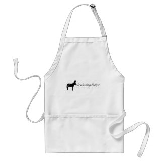The Wandering Donkeys White Logo Apron