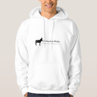 The Wandering Donkeys White Logo Hoodie S