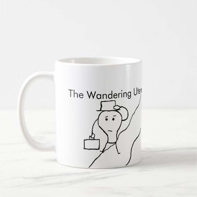 The Wandering Uterus Coffee Mug (Left)