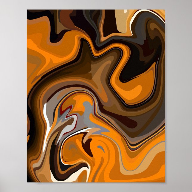 The Warm Currents of Abstract Expression  Poster (Front)