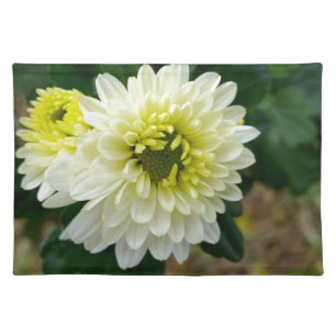 the warm white of autumn cloth placemat