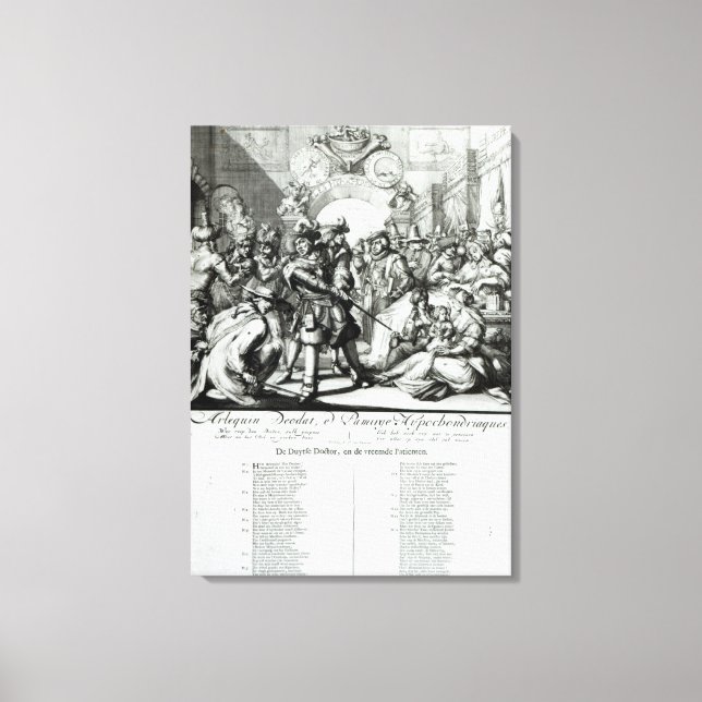The Warming Pan Baby, c.1688 Canvas Print (Front)