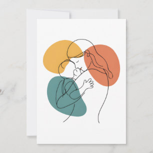 The Warmth of a Mother's Embrace: Minimalist Line Card