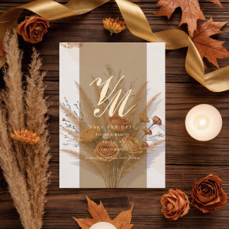 The Warmth of Fall Save The Date Invitation