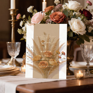 The Warmth of Fall Wedding Invitation