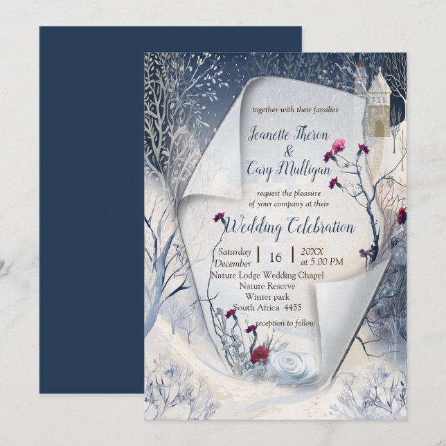 The Warmth of the Sun in the Winter Invitation (Front/Back)