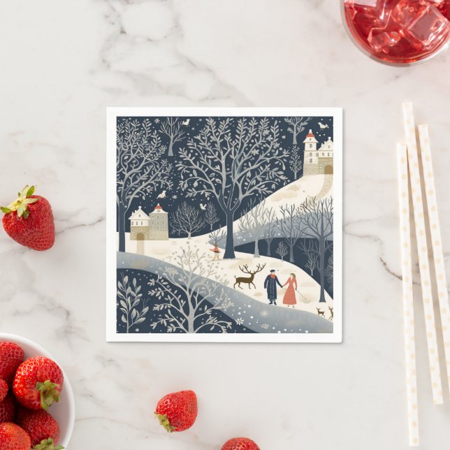 The Warmth of the Sun in the Winter Napkins (Insitu)