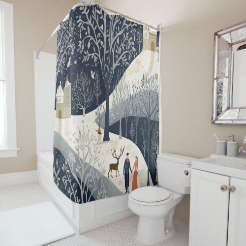 The Warmth of the Sun in the Winter Shower Curtain