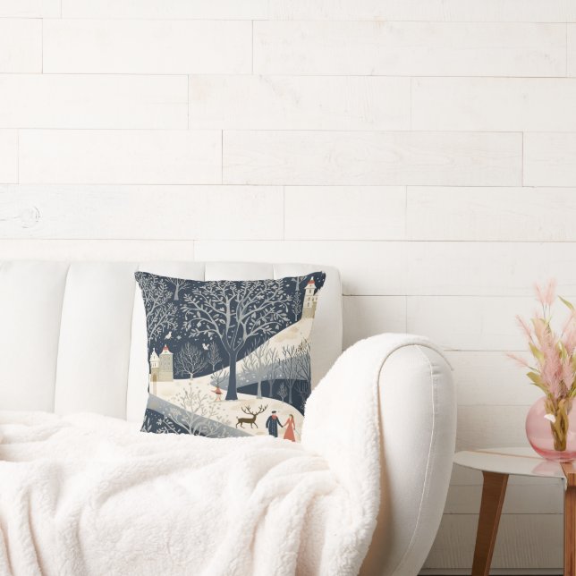 The Warmth of the Sun in the Winter Throw Pillow (Couch)