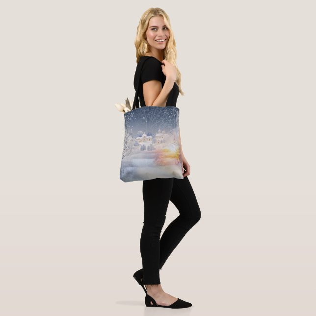 The Warmth of the Sun in the Winter Tote Bag (On Model)