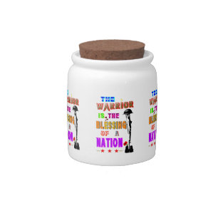 The Warrior Is The Blessing Of A Nation Candy Jar