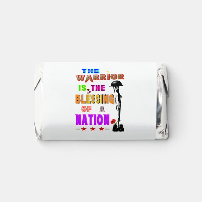 The Warrior Is The Blessing Of A Nation Hershey's Miniatures (Front)