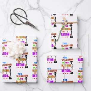 The Warrior Is The Blessing Of A Nation Wrapping Paper Sheets
