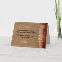 The Warrior whispers "I am the Storm"